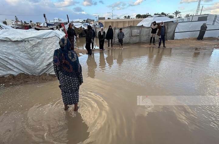 شهادت ۲۵ فلسطینی بر اثر سرمای هوا در غزه