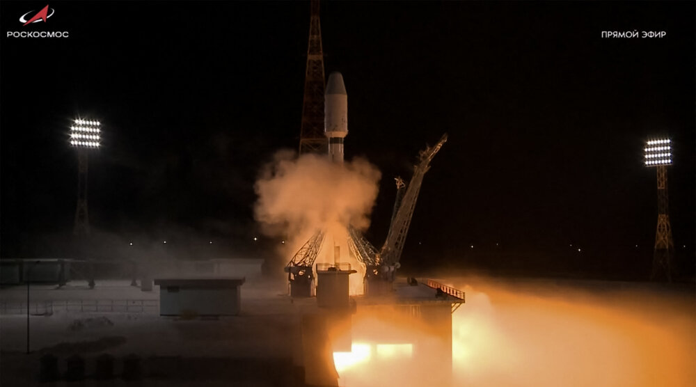 Islamic Iran launches three remote sensing satellites on Russian Soyuz rocket