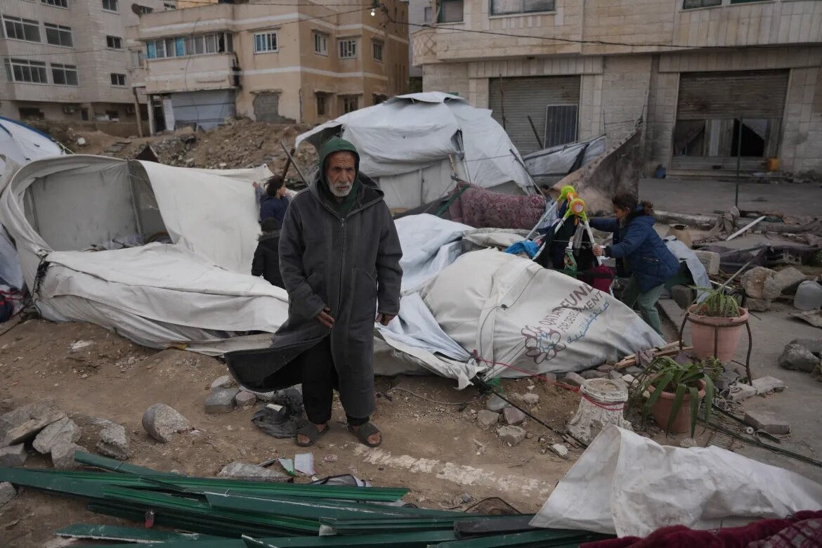 Two-month-old baby dies of hypothermia as storm batters Gaza