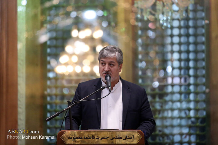 آیین خطبه‌خوانی خادمان حرم حضرت معصومه(س) در بزرگداشت آیت‌الله مصباح یزدی