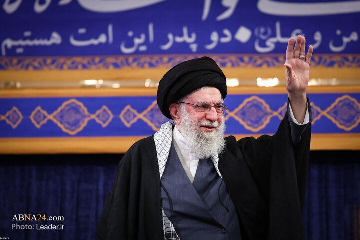 دیدار خانواده شهدای اقتدار با رهبر انقلاب در روز میلاد امیرالمومنین(ع)