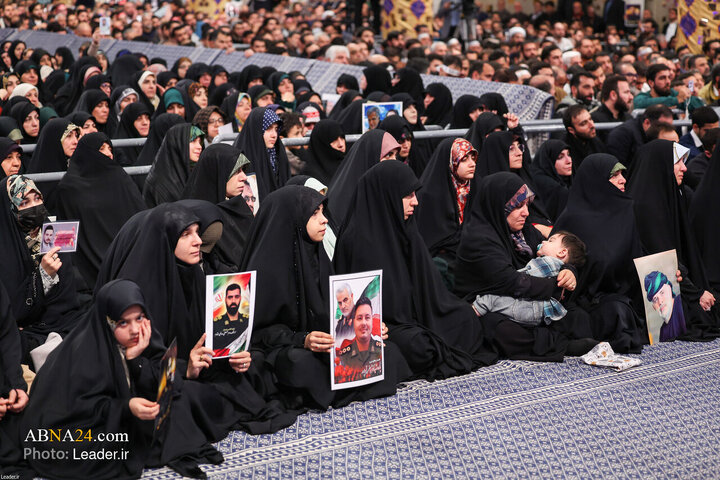 دیدار خانواده شهدای اقتدار با رهبر انقلاب در روز میلاد امیرالمومنین(ع)