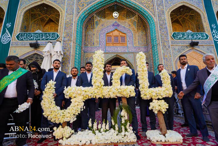 ادای احترام خادمان حرم علوی به مناسبت میلاد مولود کعبه