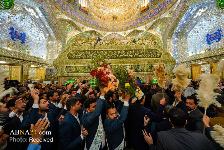 ادای احترام خادمان حرم علوی به مناسبت میلاد مولود کعبه