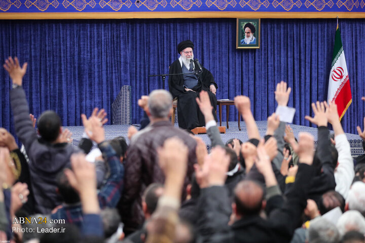 Photos: Imam Khamenei meets with families of martyrs on birth anniversary of Imam Ali (a.s.)