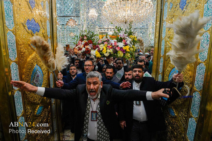 Photos: Tribute by Servants of Alavi Shrine on Imam Ali’s Birthday