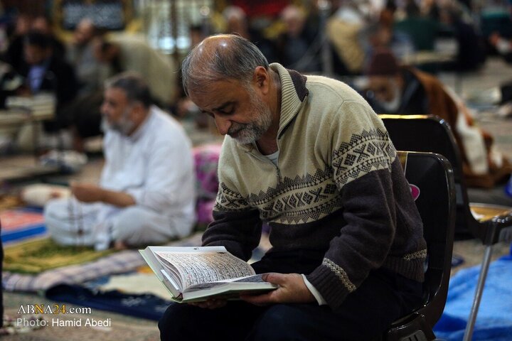 مراسم معنوی اعتکاف در مسجد امام حسن عسکری(ع) قم