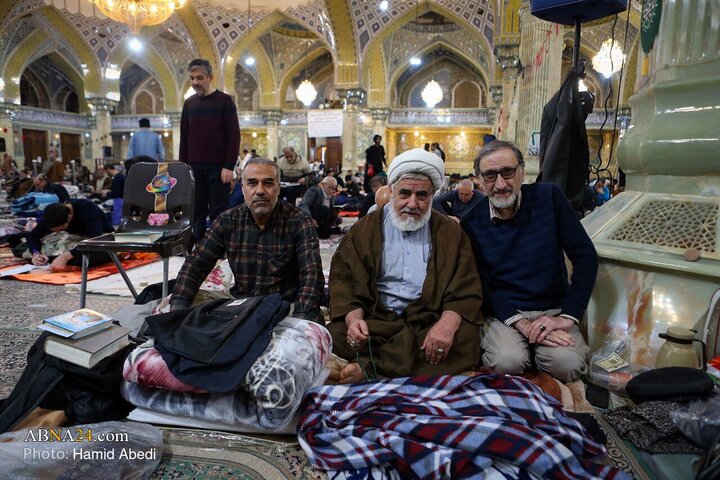 مراسم معنوی اعتکاف در مسجد امام حسن عسکری(ع) قم