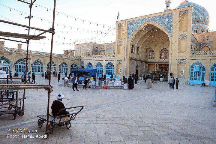 آیین معنوی اعتکاف در مسجد جامع قم