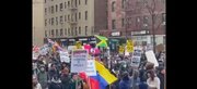 美国纽约及多座城市爆发示威，抗议华盛顿军事干预委内政+视频