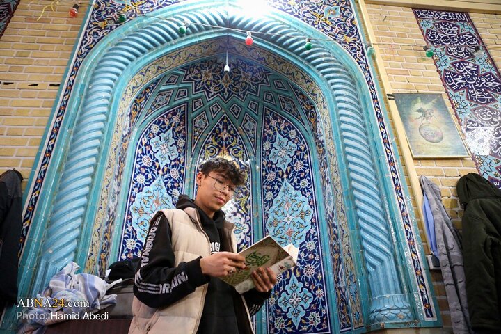 Photos: Spiritual Iʿtikaf Ceremony in Qom’s Jameh Mosque, Imam Hasan al‑Askari Mosque
