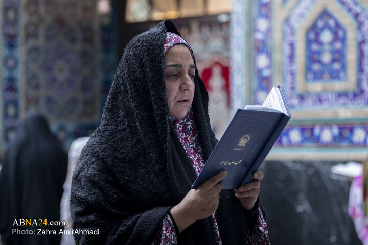 آیین اعتکاف بانوان در حرم مطهر امام رضا(ع)