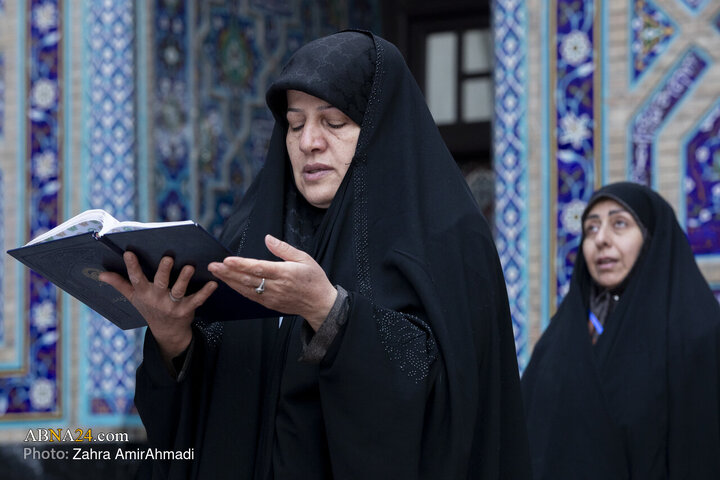 آیین اعتکاف بانوان در حرم مطهر امام رضا(ع)