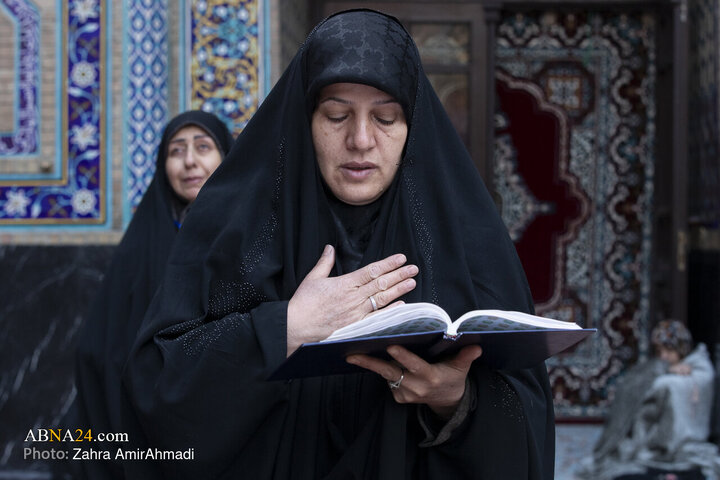 آیین اعتکاف بانوان در حرم مطهر امام رضا(ع)