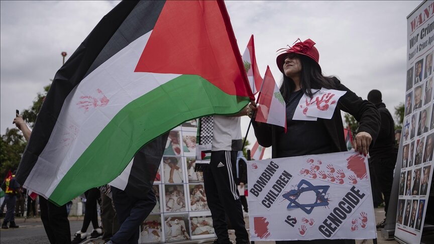 South African Civil Society Groups Protest in Solidarity With Palestinian Hunger Strikers in UK Jails