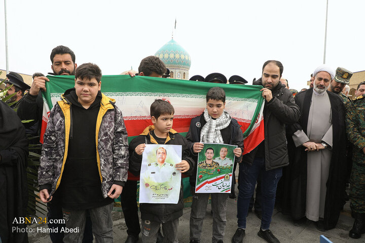 Photos: Funeral for two security forces martyred by rioters in Qom