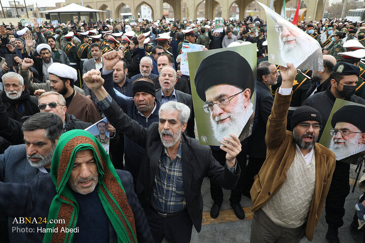 Photos: Funeral for two security forces martyred by rioters in Qom