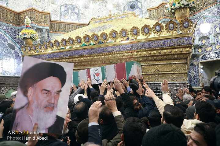 Photos: Funeral for two security forces martyred by rioters in Qom
