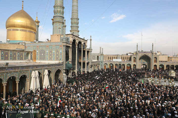 Photos: Funeral for two security forces martyred by rioters in Qom