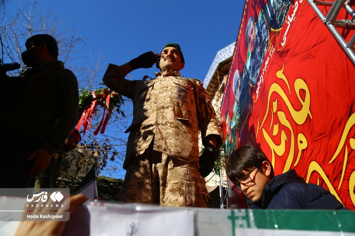 Photos: Funeral Ceremony of Four Security Martyrs in Sari, Iran