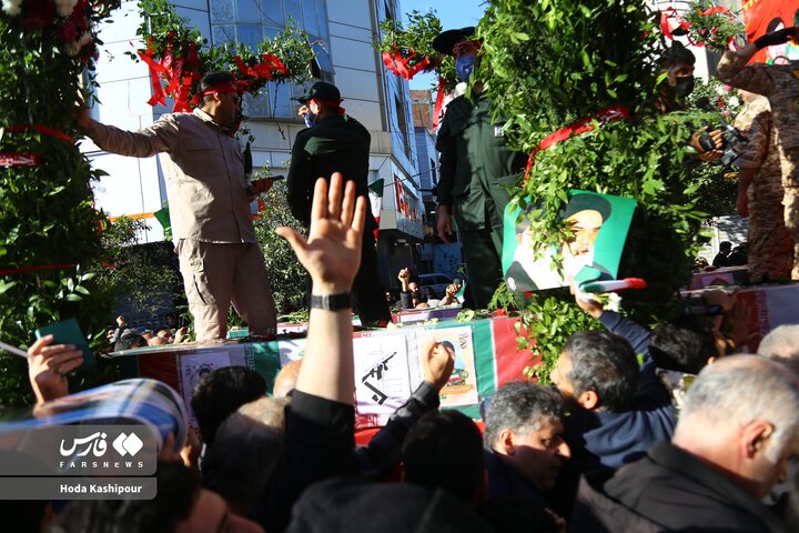 Photos: Funeral Ceremony of Four Security Martyrs in Sari, Iran