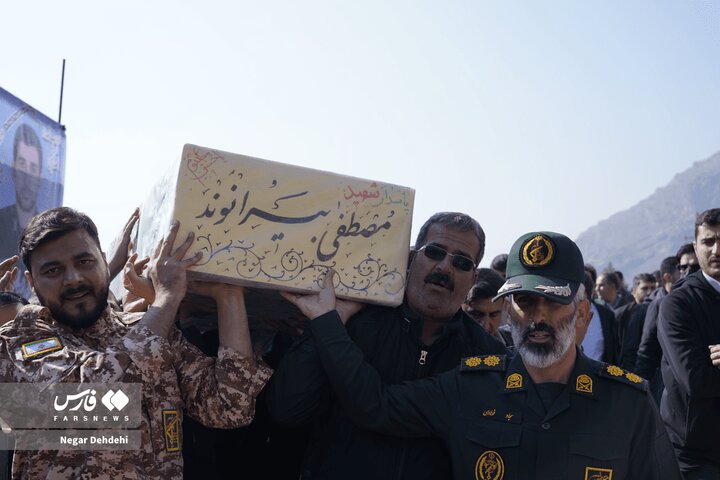 Photos: Funeral Ceremony of Security Martyr in Lorestan Province