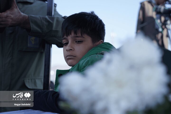 Photos: Funeral Ceremony of Security Martyr in Lorestan Province
