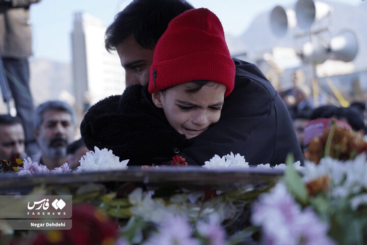 Photos: Funeral Ceremony of Security Martyr in Lorestan Province
