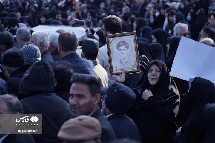 Photos: Funeral Ceremony of Security Martyr in Lorestan Province