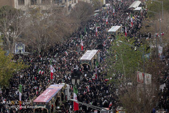 Photos (2): Farewell ceremony for martyrs of security held in Tehran