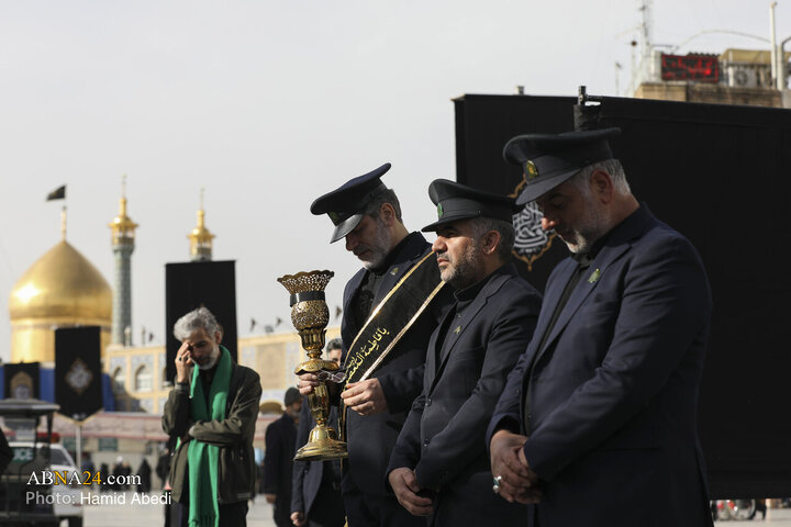 دسته عزاداری خادمان حضرت معصومه(س) در روز شهادت امام موسی کاظم(ع)