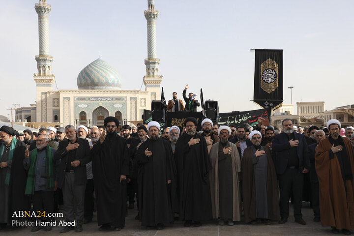 دسته عزاداری خادمان حضرت معصومه(س) در روز شهادت امام موسی کاظم(ع)