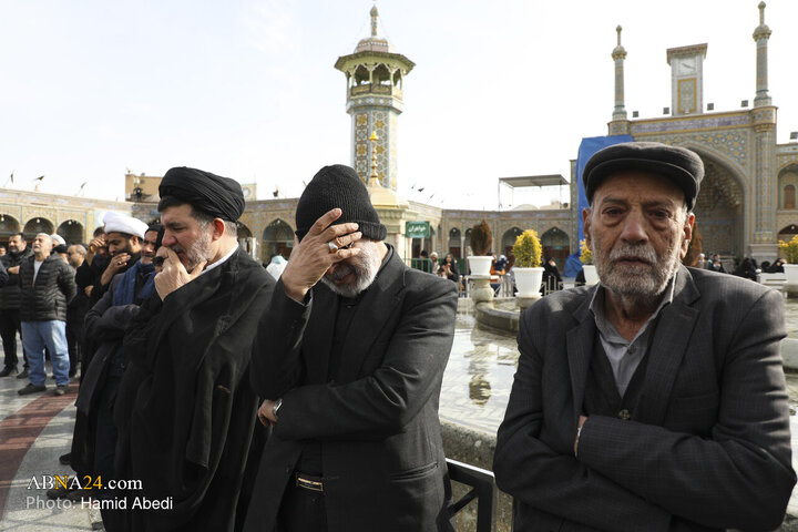دسته عزاداری خادمان حضرت معصومه(س) در روز شهادت امام موسی کاظم(ع)