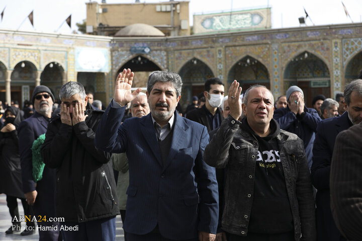 دسته عزاداری خادمان حضرت معصومه(س) در روز شهادت امام موسی کاظم(ع)