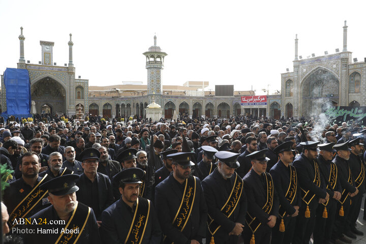 دسته عزاداری خادمان حضرت معصومه(س) در روز شهادت امام موسی کاظم(ع)