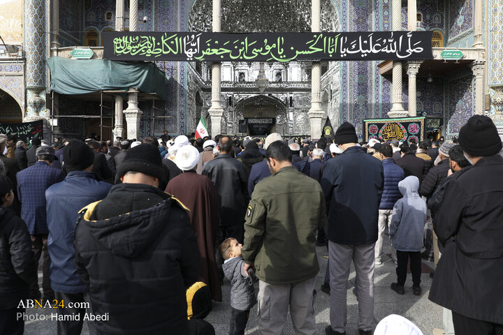 دسته عزاداری خادمان حضرت معصومه(س) در روز شهادت امام موسی کاظم(ع)