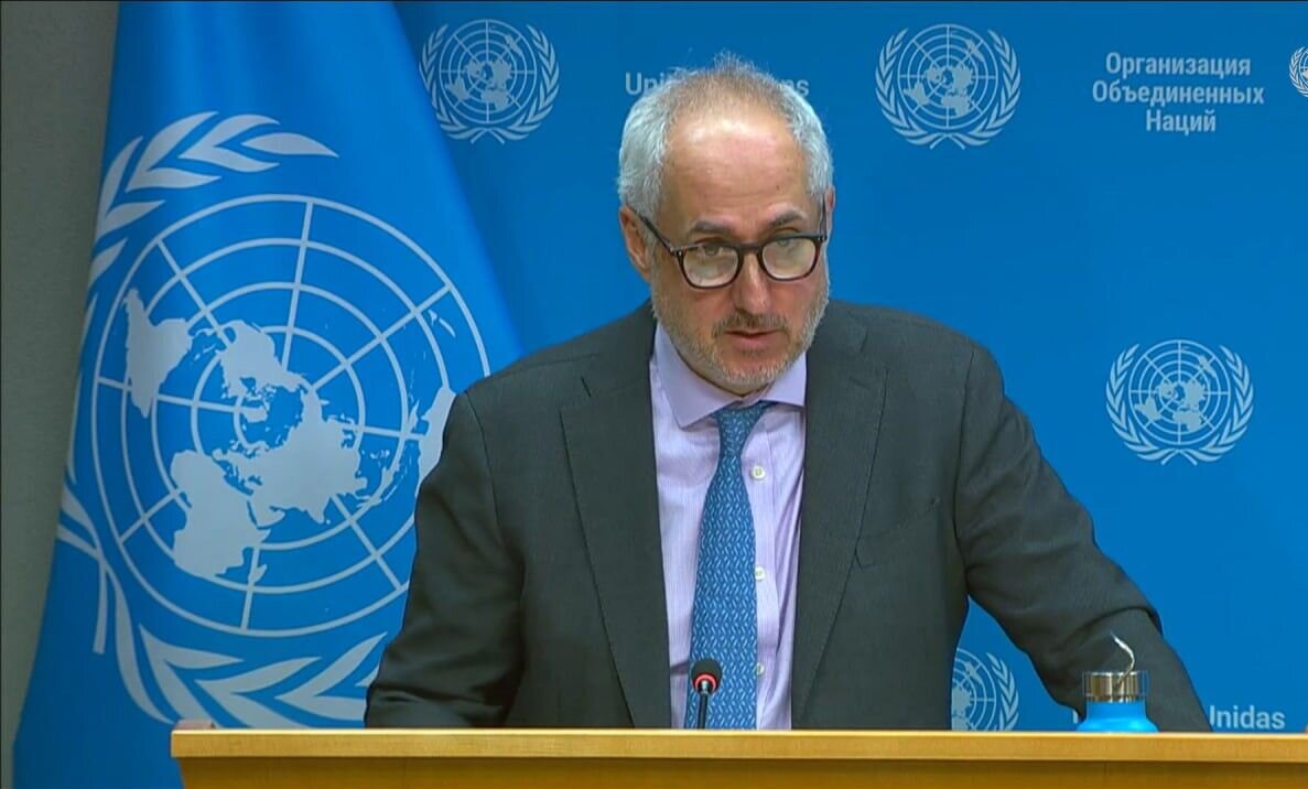 UN Spox Avoids Talking Directly About US Legal Responsibilities on Recent Riots in Iran