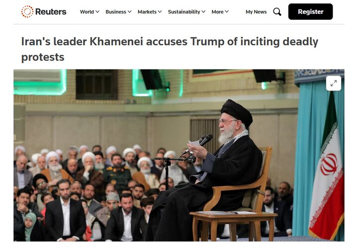 بازتاب گسترده بیانات رهبر انقلاب در رسانه‌های جهان؛ توطئه آمریکایی در ایران