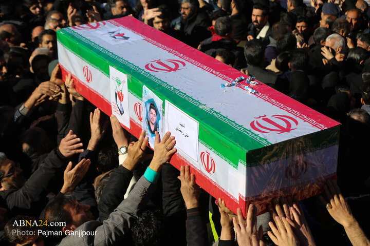 Photos: Funeral ceremony for 7 martyrs of security held in Isfahan