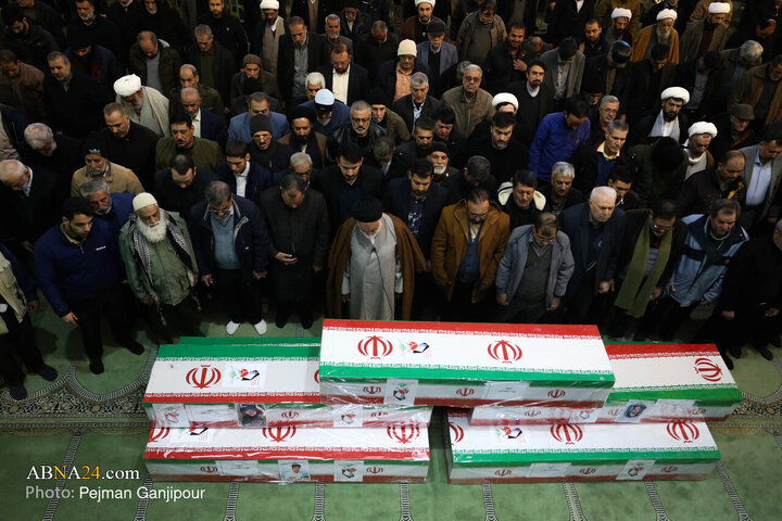 Photos: Funeral ceremony for 7 martyrs of security held in Isfahan