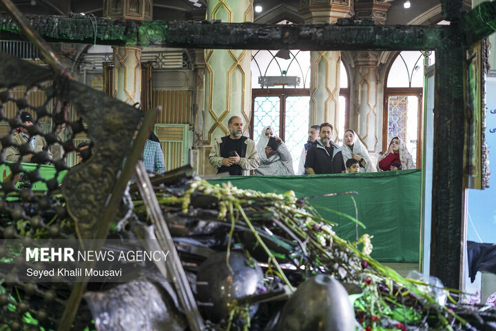 Photos: Sabz Qaba holy shrine damaged during Dezful riots