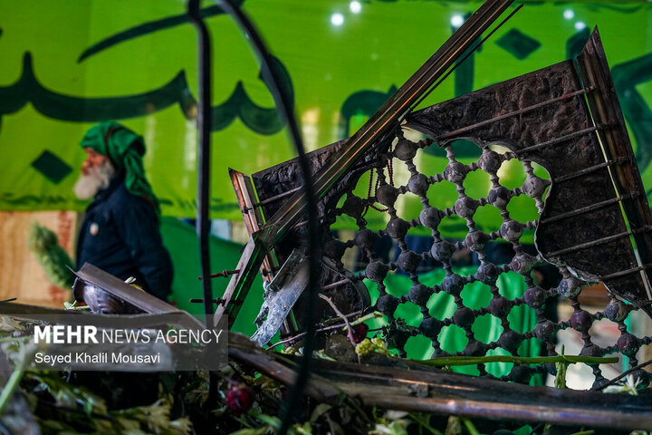 Photos: Sabz Qaba holy shrine damaged during Dezful riots
