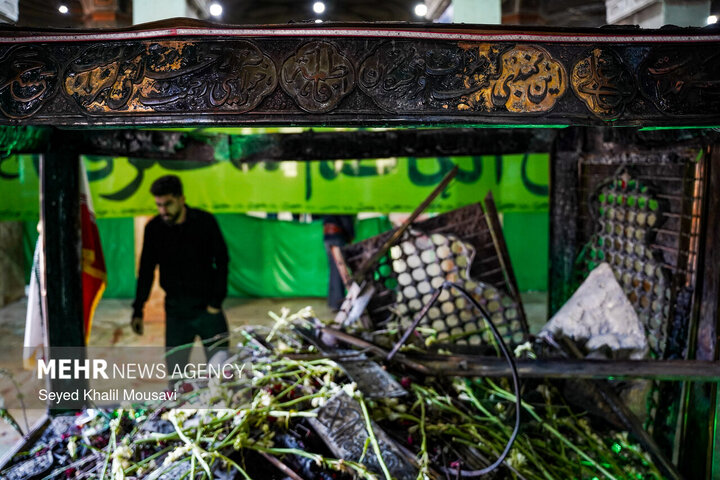 Photos: Sabz Qaba holy shrine damaged during Dezful riots