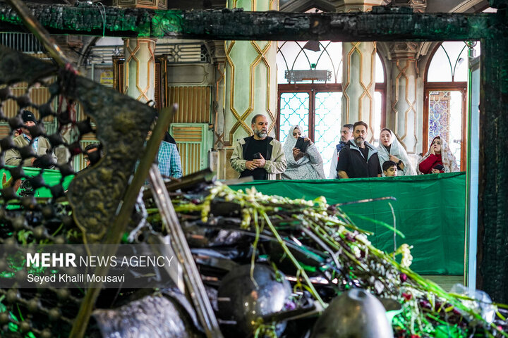 Photos: Sabz Qaba holy shrine damaged during Dezful riots