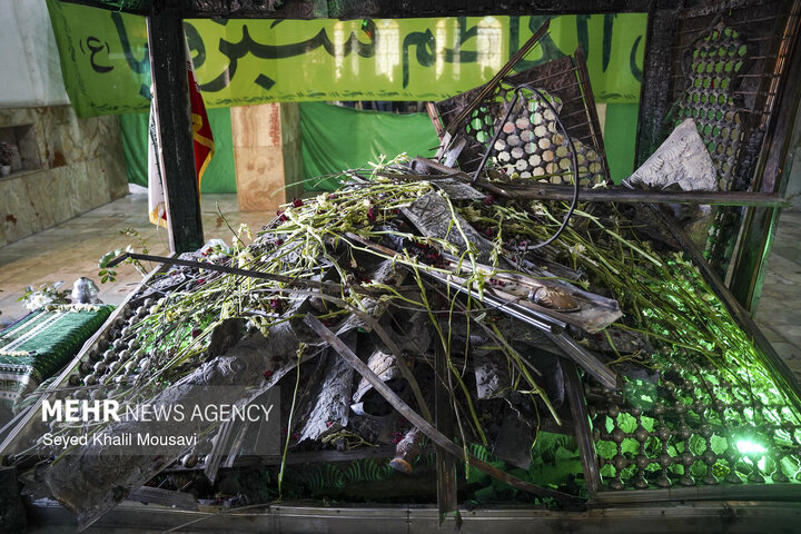 Photos: Sabz Qaba holy shrine damaged during Dezful riots