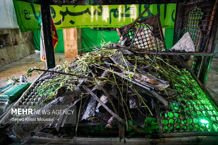Photos: Sabz Qaba holy shrine damaged during Dezful riots