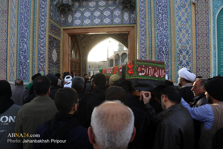 تشییع پیکر برادر آیت‌الله العظمی سیستانی