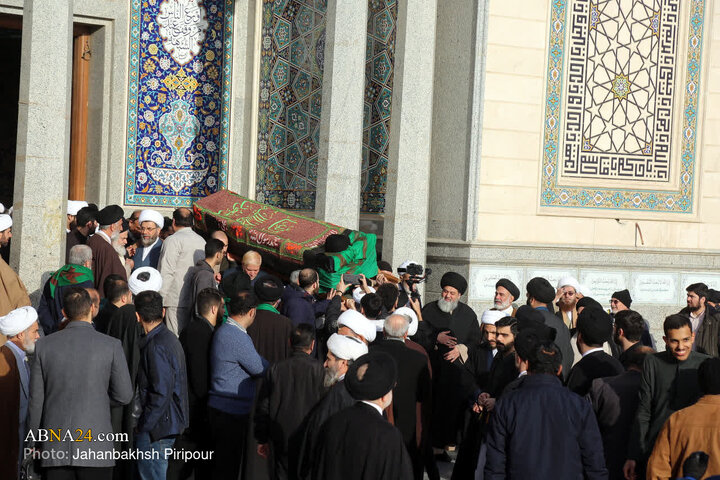 تشییع پیکر برادر آیت‌الله العظمی سیستانی