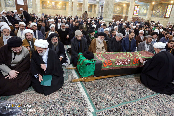 تشییع پیکر برادر آیت‌الله العظمی سیستانی