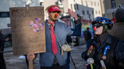 Trump's presence sparks major protests at Davos Forum